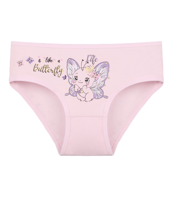 Трусы слипы для девочки с принтом ButterFly - Donella - 4171PB103 - 86-92 см - Светло-розовый - Фото 1 Трусы слипы для девочки с принтом ButterFly - Donella - 4171PB103 - 86-92 см - Светло-розовый - изображение 1