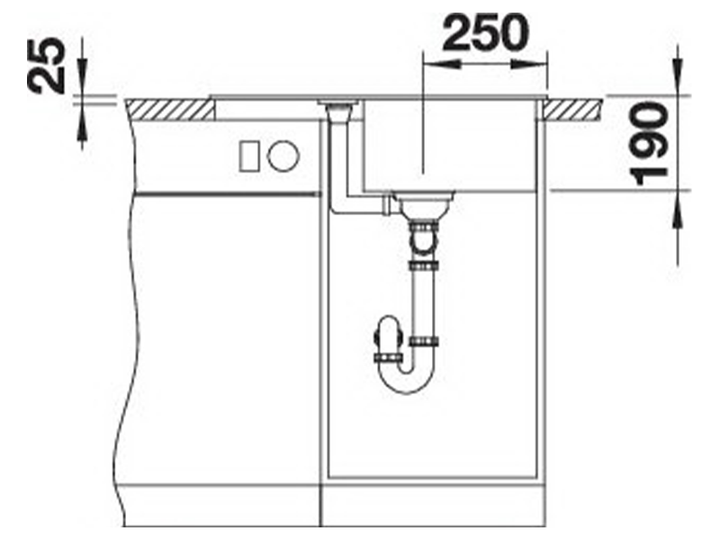 Мойка кухонная Blanco - METRA 45 S Compact 527102 - изображение 3