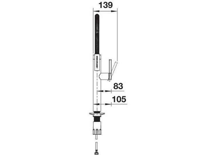 Змішувач кухонний Blanco - CULINA-S II Sensor PVD steel 527462 - зображення 2