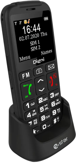 Мобільний телефон eSTAR Digni Talk black (DIGNITALK) - зображення 5