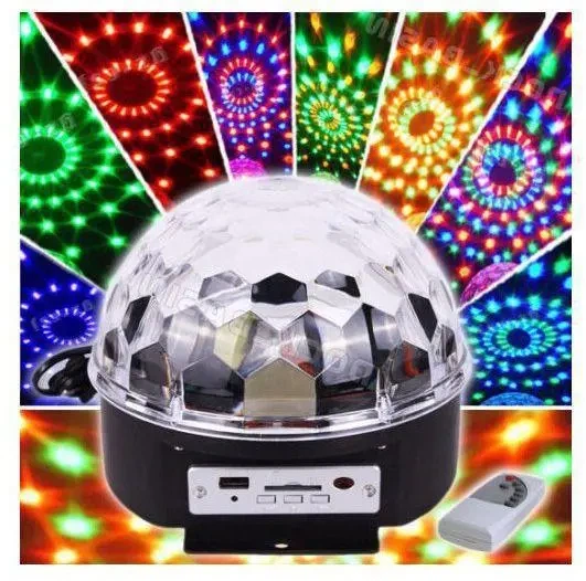 Світлодіодний Диско-куля із вбудованою бездротовою колонкою LED Magic Ball Light mp3 - зображення 10