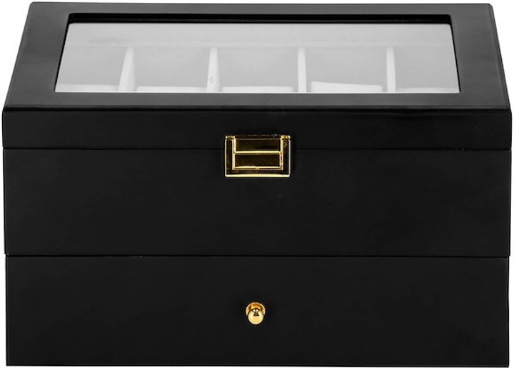 Шкатулка для годинників Springos HA1067 чорно-сіра 29 x 21.5 x 16 см (5907719433462) - зображення 2