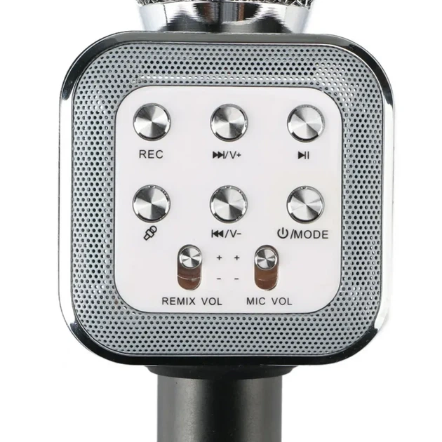 Караоке микрофон Bluetooth DM WS1818 с динамиками беспроводная колонка микрофон для пения Черный - Фото 4 Караоке микрофон Bluetooth DM WS1818 с динамиками беспроводная колонка микрофон для пения Черный - изображение 4