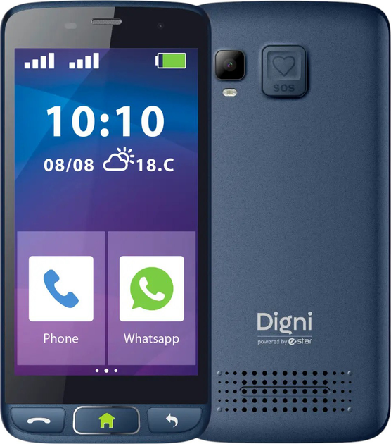 Мобільний телефон eSTAR Digni Smart 2/16 GB Blue (DIGNISMART) - зображення 1