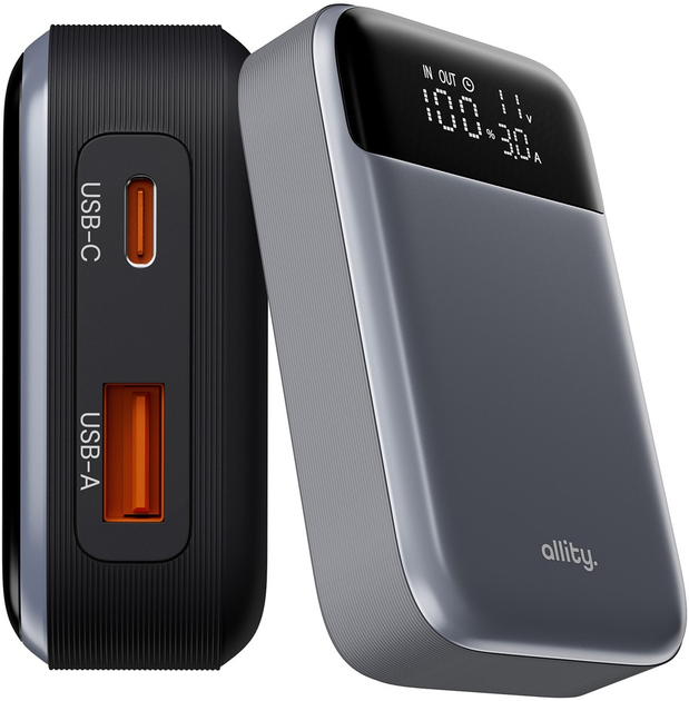 Powerbank Allity APB-200 10000 mAh 33W Grey (GSM187744) - obraz 5