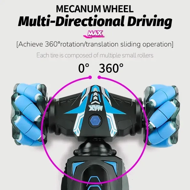 Машинка перевертыш радиоуправляемая трюковая Racing stunt 666809BA с управлением жестами руки и световыми эффектами - Фото 3 Машинка перевертыш радиоуправляемая трюковая Racing stunt 666809BA с управлением жестами руки и световыми эффектами - изображение 3