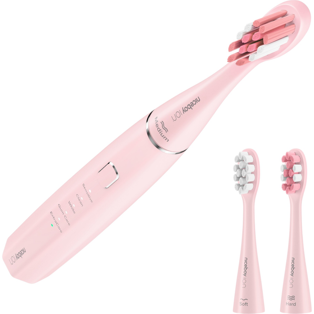 Soniczna szczoteczka do zębów Niceboy ION Sonic Różowa + Brush Head - obraz 2
