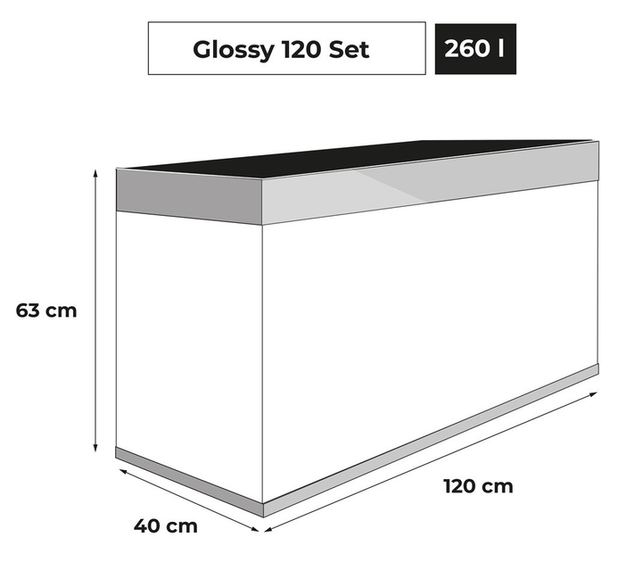 Zestaw akwariowy Aquael Clossy ST 120 D&N 260 L Szary (5905546340427) - obraz 15