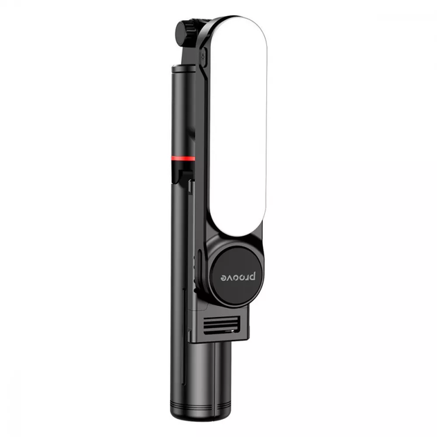 Трипод Proove Selfie Lume 1110 мм с поворотом 360° LED подсветка пульт дистанционного управления Черный - Фото 3 Трипод Proove Selfie Lume 1110 мм с поворотом 360° LED подсветка пульт дистанционного управления Черный - изображение 3
