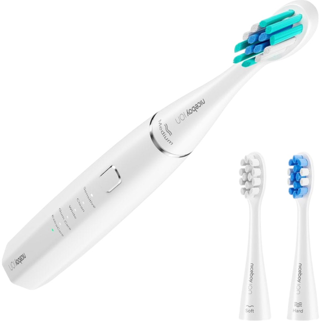 Soniczna szczoteczka do zębów Niceboy ION Sonic Biała + Brush Head - obraz 2
