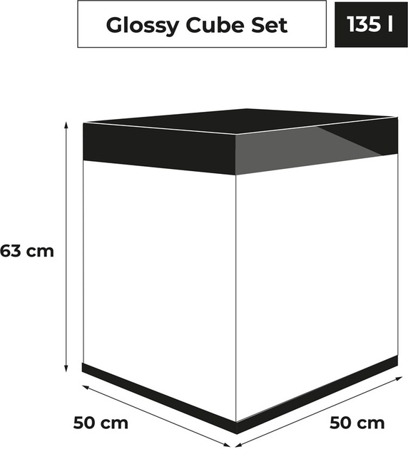 Zestaw akwariowy Aquael Clossy Cube ST 50 D&N 135 L Czarny (5905546341943) - obraz 13