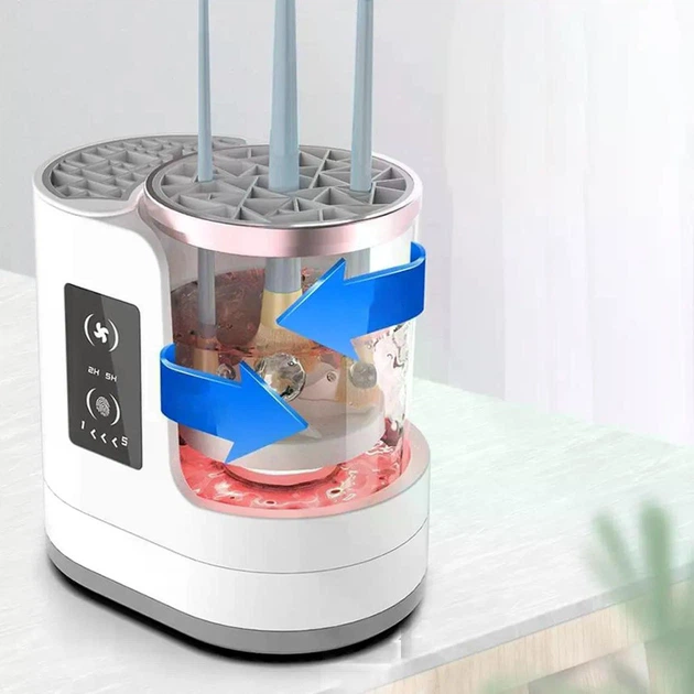 Електричний очищувач пензлів для макіяжу Electric makeup brush cleaner - изображение 3