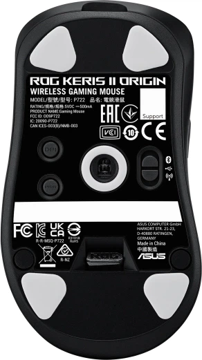 Mysz Asus ROG Keris II Origin Wireless/Bluetooth/USB Black (90MP04A0-BMUA00) - obraz 10