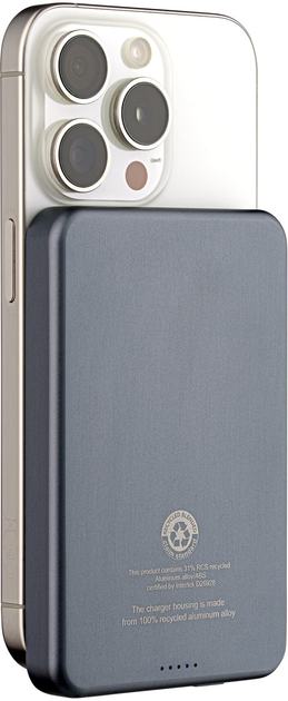 Powerbank Qualo QRPB-20-07 5000 mAh 20W Silver - obraz 4