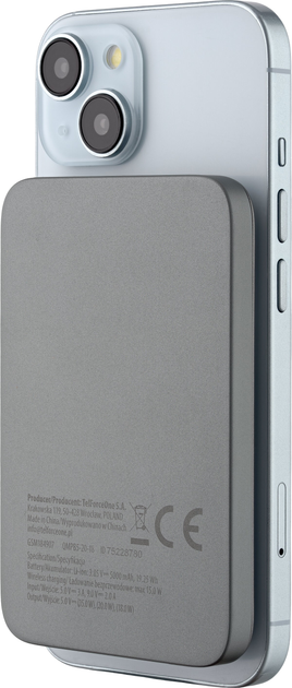 УМБ Qualo QMPB5-20-18 5000 mAh 20W Grey - зображення 4