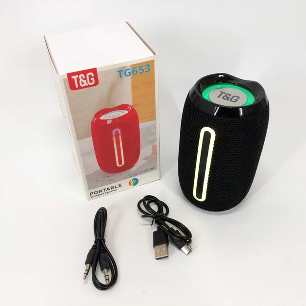 Портативна колонка TG 653 black з USB - изображение 5