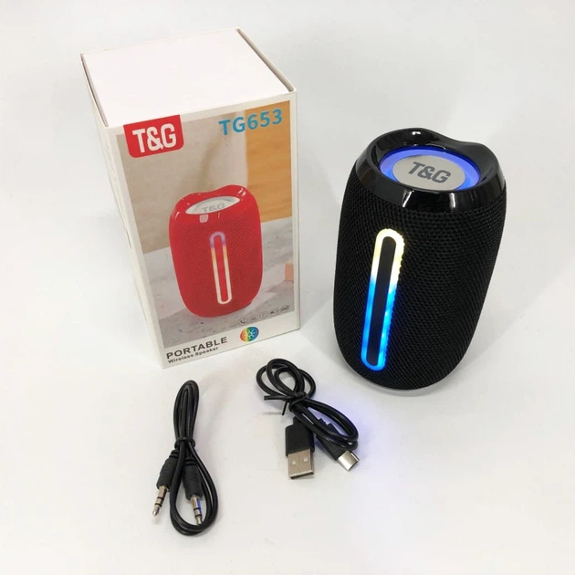 Портативна колонка TG 653 black з USB - изображение 11