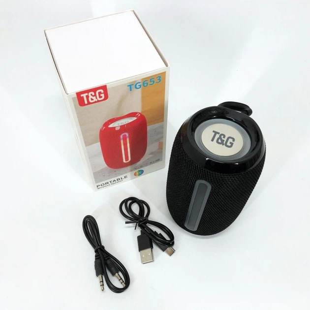 Портативна колонка TG 653 black з USB - изображение 12