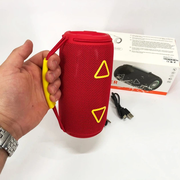 Bluetooth-колонка TG657 з RGB підсвічуванням 1500 mAh. Колір: червоний - Фото 3 Bluetooth-колонка TG657 з RGB підсвічуванням 1500 mAh. Колір: червоний - изображение 3