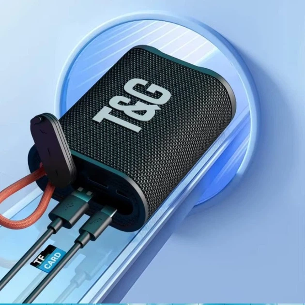Портативна колонка TG-396 black Bluetooth - Фото 6 Портативна колонка TG-396 black Bluetooth - изображение 6