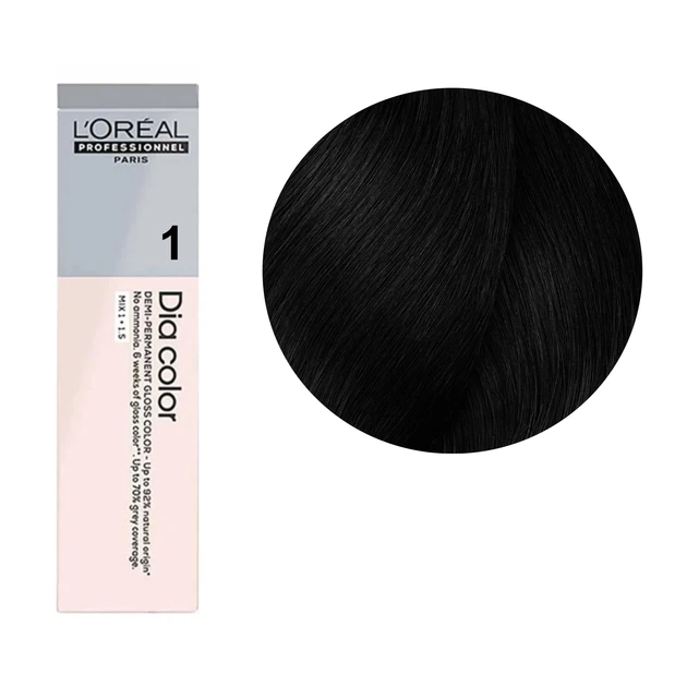 Фарба для волосся L’Oreal Professionnel Paris Dia Color 1 без аміаку чорна 60 мл (3474637208615) - зображення 3