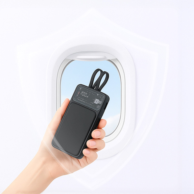 Powerbank Qualo QTPB10-LD-23-01 10000 mAh 23W Black - obraz 9