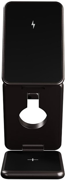 Ładowarka indukcyjna Allity AWC-230-22WMS 22.5W 3w1 Graphite (5906667550535) - obraz 2