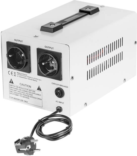 Стабілізатор напруги Kemot MSER-1000 1000VA 3% (5901890048934) - зображення 3