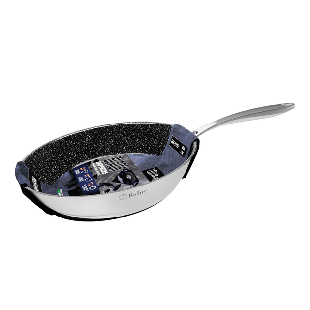 Сковорода Bollire Black Sapphire з нержавіючої сталі та антипригарним покриттям (BR-1707) 28 см (4752132003539) - зображення 2