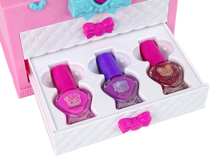 Набір для краси LEAN Toys у валізі рожево-білий 15796 (5905679073049) - зображення 4