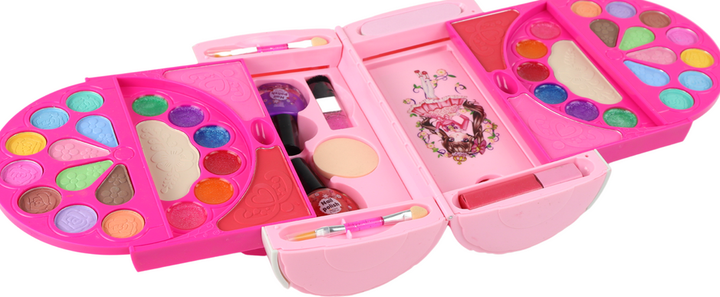 Zestaw piękności LEAN Toys w kuferku z cieniami do powiek Różowy 15799 (5905679073070) - obraz 3