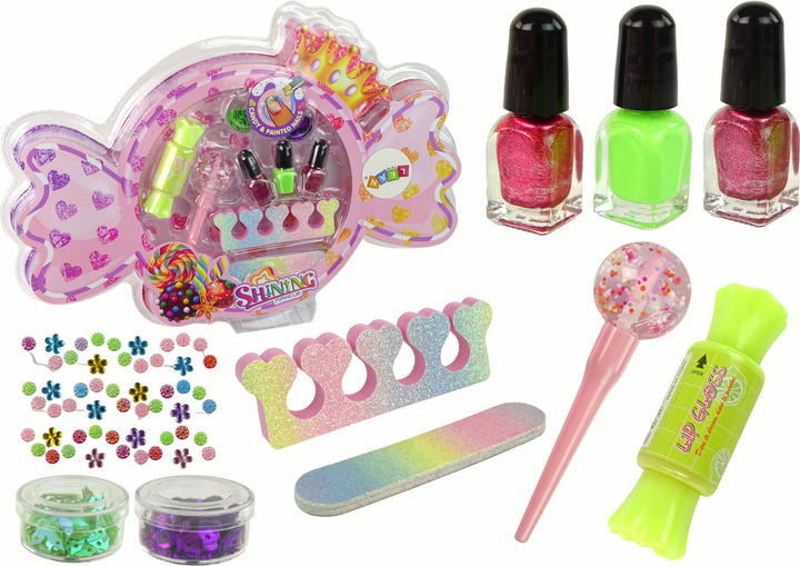 Набір краси LEAN Toys для макіяжу та манікюру у формі цукерки 15726 (5905679072448) - зображення 2