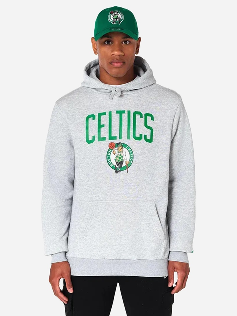 Bluza męska z kapturem kangurka New Era Celtics 60505438 S Jasnoszara (0197883645883) - obraz 1