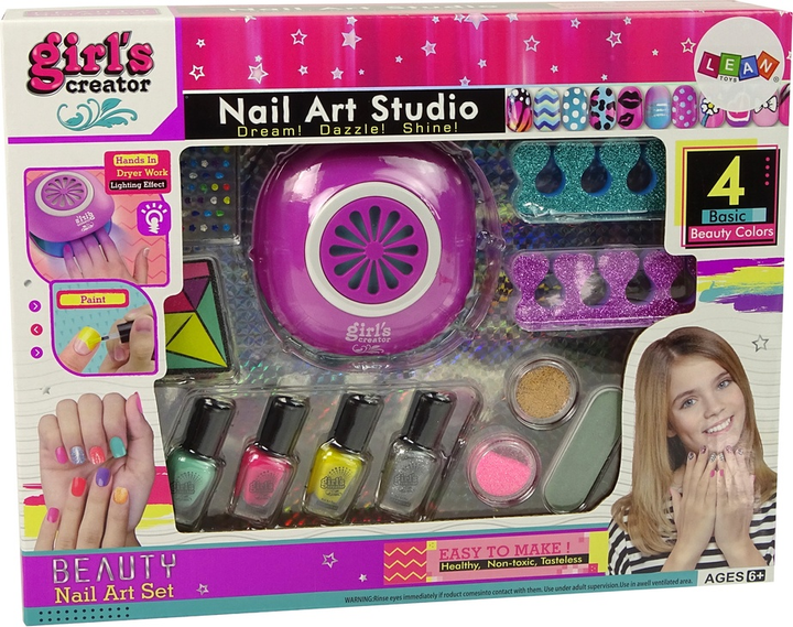 Набір для краси LEAN Toys Лампа для нігтів з діамантовими блискітками 10492 (5904665993323) - зображення 1