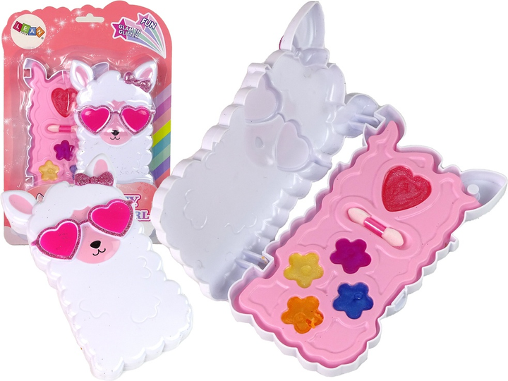 Набір для краси LEAN Toys з косметикою Lama з блискітками рожевий 13217 (5905323214194) - зображення 2