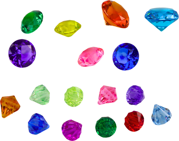 Zestaw kreatywny LEAN Toys diamenty w skrzyni kuferku 17 szt 20560 (5905991028468) - obraz 3