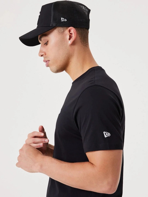 T-shirt męski bawełniany New Era Ne Essentls 60416742 M Czarny (0197214898063) - obraz 6
