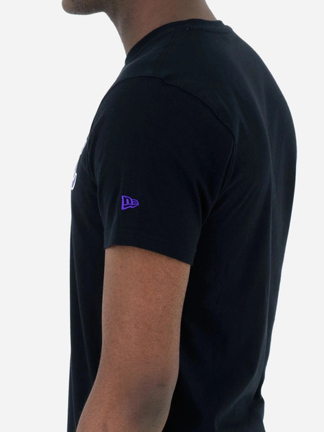 Футболка бавовняна довга чоловіча New Era NBA Team Lakers 60416756 2XL Чорна (0197214896960) - зображення 5