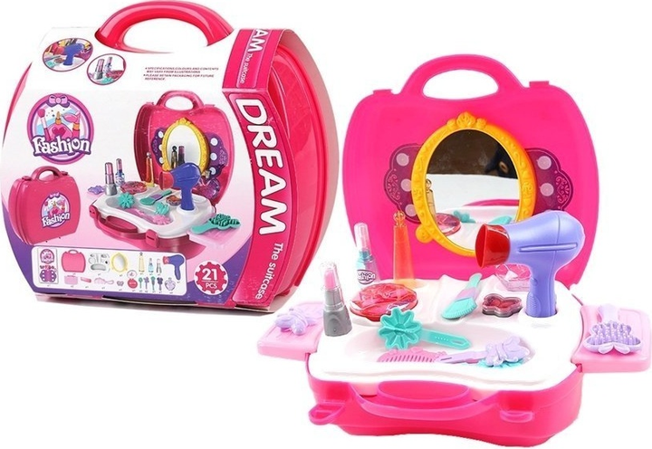 Футляр для туалетного столика LEAN Toys Dream cosmetic with dryer 1782 (5905884457245) - зображення 2