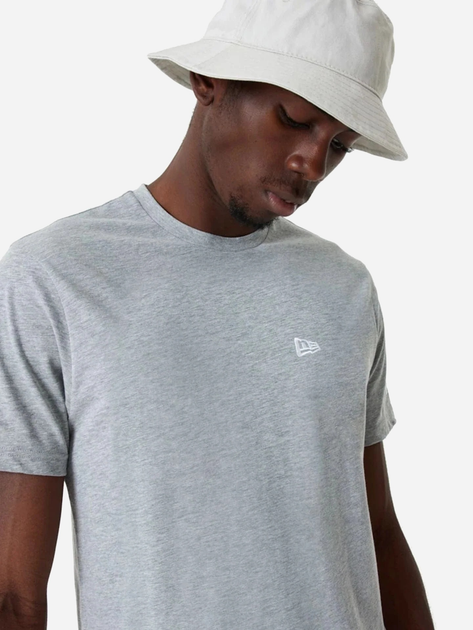 T-shirt męski bawełniany New Era Ne Essentials 60416746 M Jasnoszary (0197214898001) - obraz 5