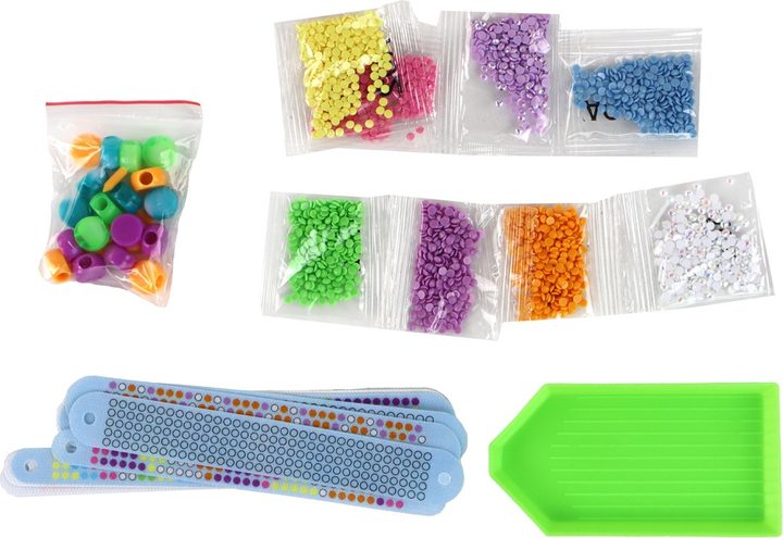 Zestaw do robienia bransoletek LEAN Toys Serce z diamencikami 15770 (5905679072783) - obraz 4