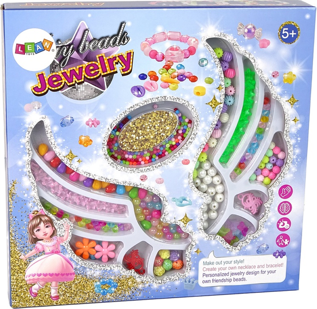 Набір для виготовлення прикрас LEAN Toys з намистинами та підвісками 15243 (5905515356282) - зображення 1
