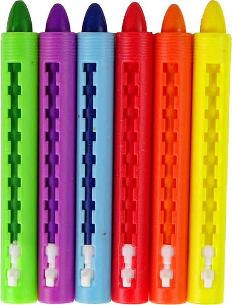Набір LEAN Toys Пастельні олівці 9 см 6 шт 10854 (5905515354066) - зображення 4