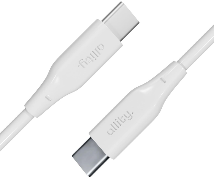 Кабель Allity AUC-02 USB-C - USB-C 2 m 60W White (5906667550245) - зображення 2