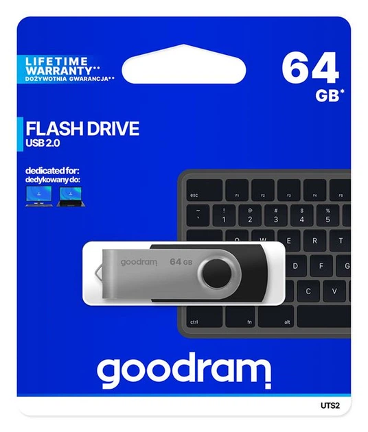 Флеш-накопитель USB 64GB GOODRAM UTS2 (Twister) Black (UTS2-0640K0R11) - изображение 5
