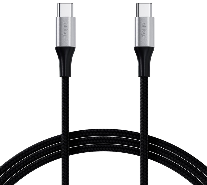 Кабель Allity AUC-01 USB-C - USB-C 1 m 100W Black (5906667550320) - зображення 1