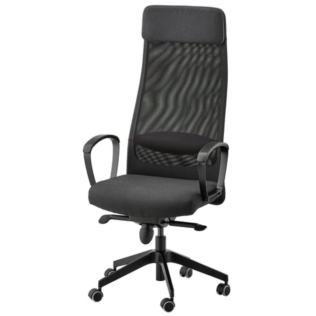 Офісне крісло IKEA MARKUS Темно-сіре (702.611.50) - зображення 1