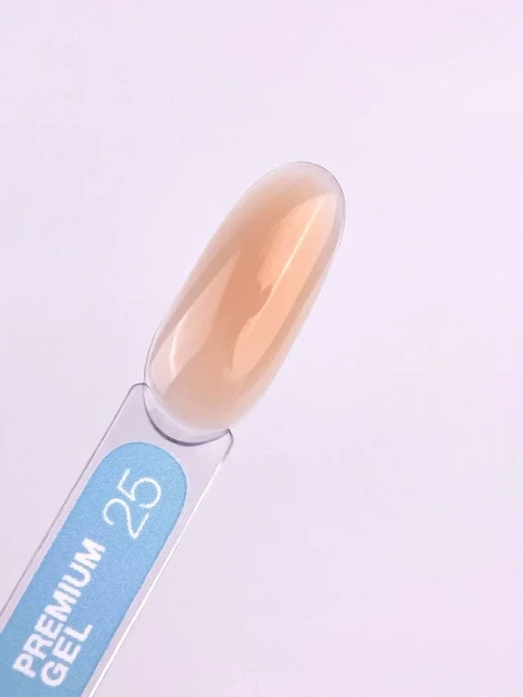 Гель LUNAMoon Premium Gel №25 - бежевый 15 мл для укрепления, выравнивания и наращивания ногтей - изображение 2