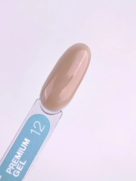 Гель LUNAMoon Premium Gel №12 – коричневый на 15 мл для укрепления, выравнивания и наращивания ногтей - изображение 2