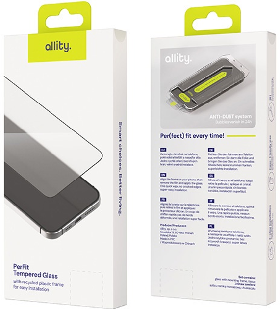 Захисне скло Allity PerFit tempered glass для Apple iPhone 13 / 13 Pro / 14 Transparent (5906667550801) - зображення 10